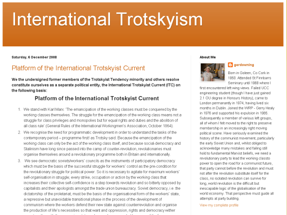 Picture of International trotskyism Blog
