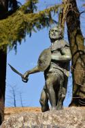 Viriato, a lusitanian warrior. Viseu, Portugal