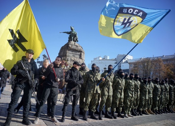 Image result for the Azov Battalion and the Right Sector images