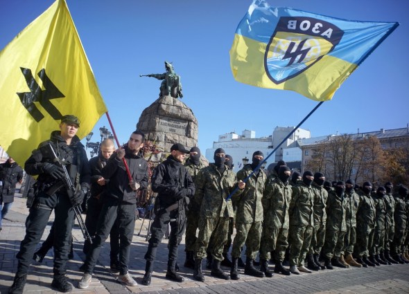 Image result for the Azov Battalion and the Right Sector images